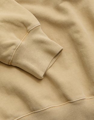Мужская толстовка American Eagle AE77 Quarter-Zip Fleece, цвет: Светлый коричневый — фото 8