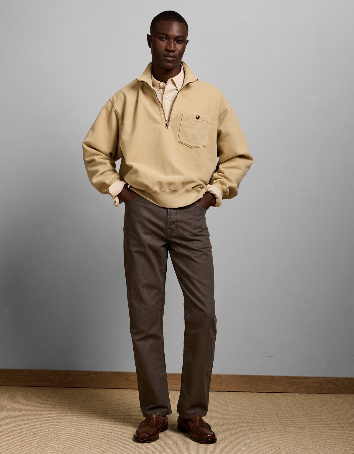 AE77 Quarter-Zip Fleece Sweatshirt - image 5