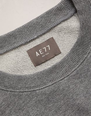 AE77 Garment-Washed Raglan Sweatshirt