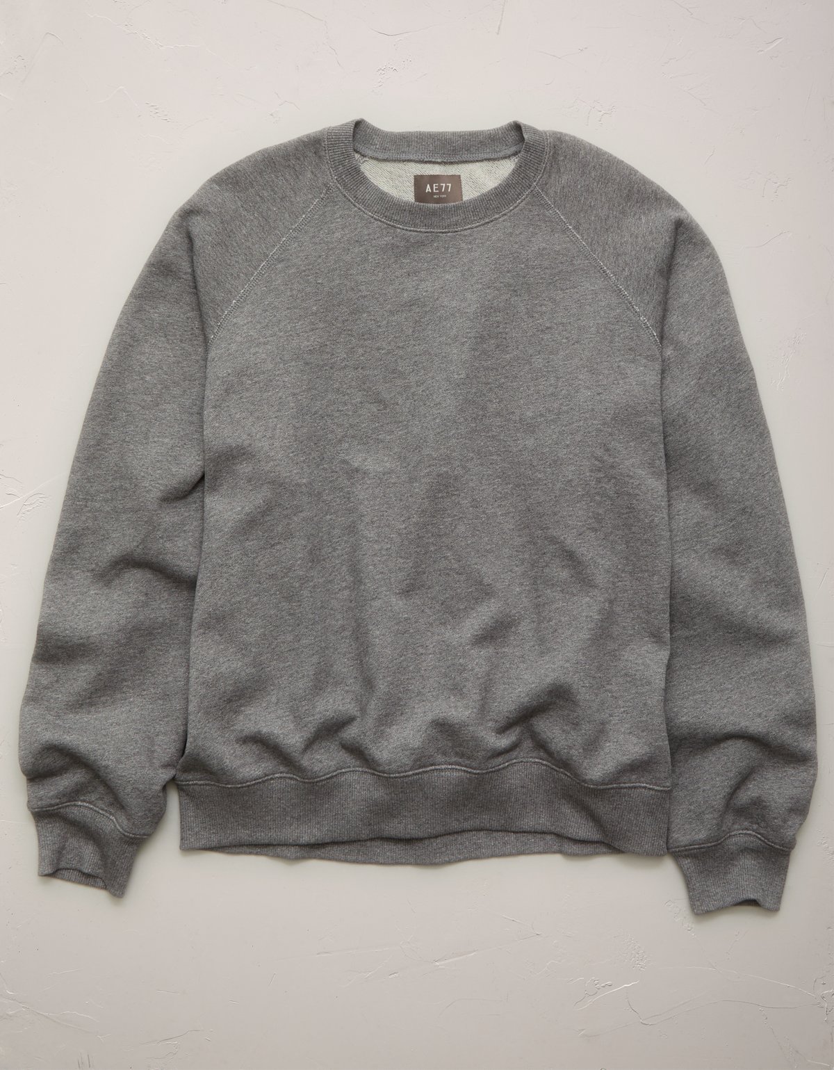 AE77 Garment-Washed Raglan Sweatshirt - image 3