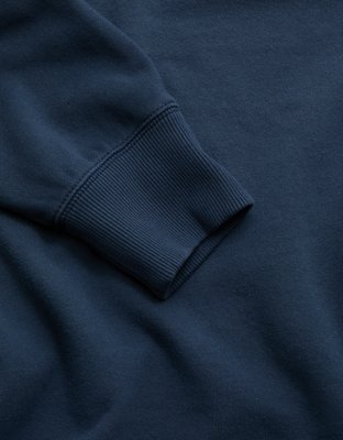 AE77 Long-Sleeve Terry Fleece Polo Shirt