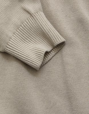AE77 Garment-Washed Raglan Sweater