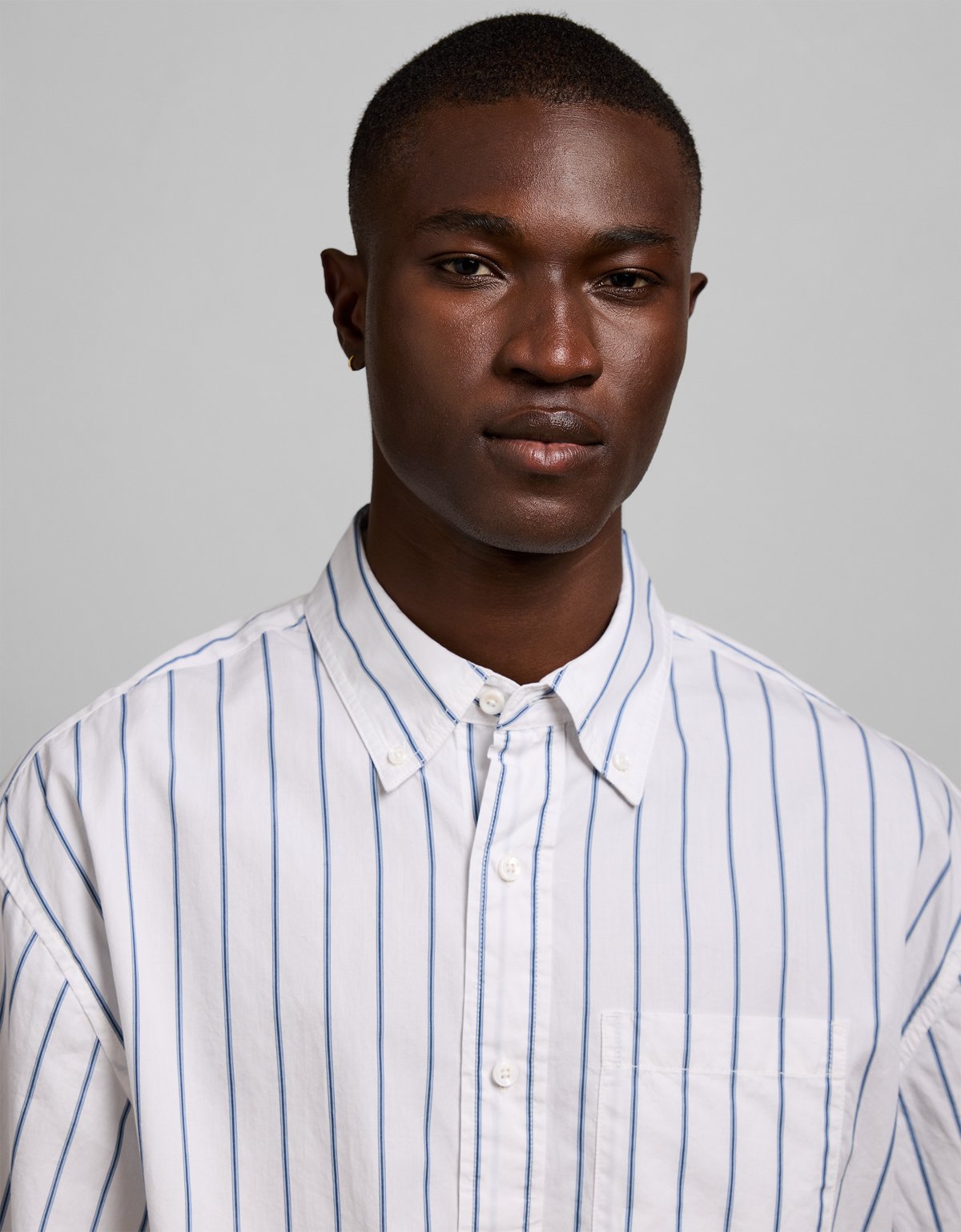 AE77 Poplin Button-Up Shirt - image 5