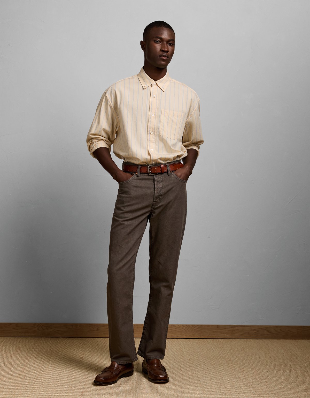 AE77 Poplin Button-Up Shirt - image 5