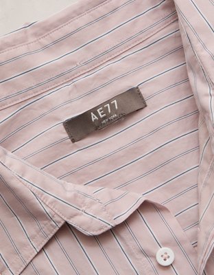 Мужская рубашка American Eagle AE77 Poplin Button-Up, цвет: Ореховый — фото 6