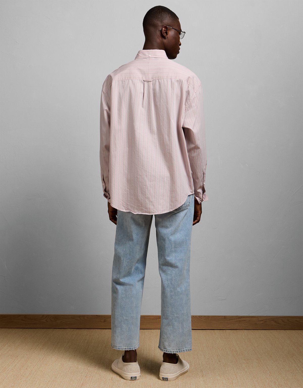 AE77 Poplin Button-Up Shirt - image 2