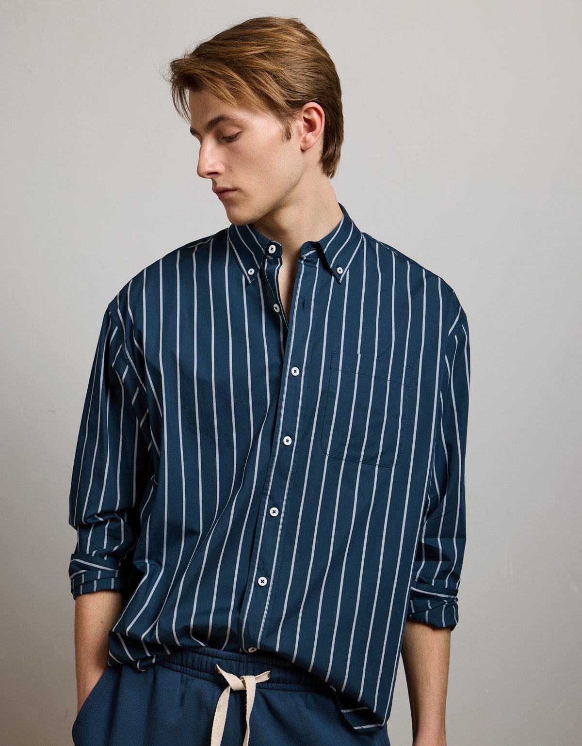 AE77 Poplin Button-Up Shirt - image 5