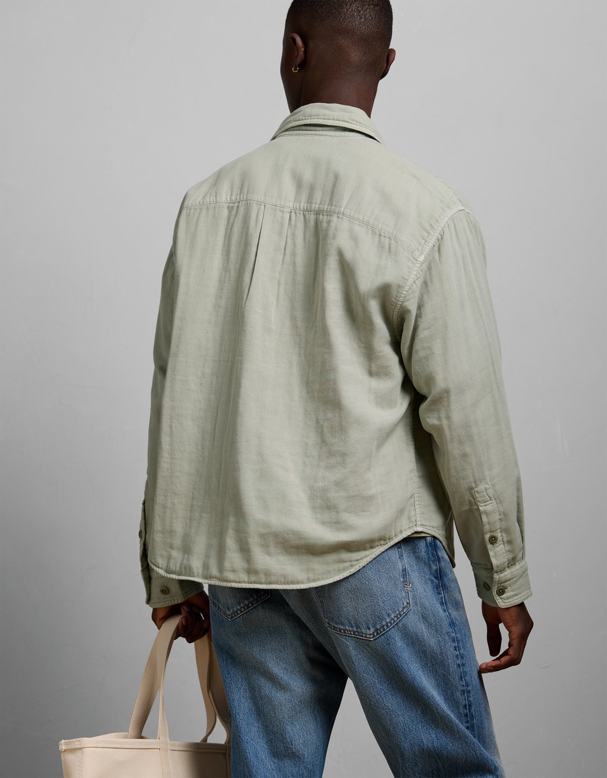 AE77 Cotton Gauze Utility Shirt - image 2