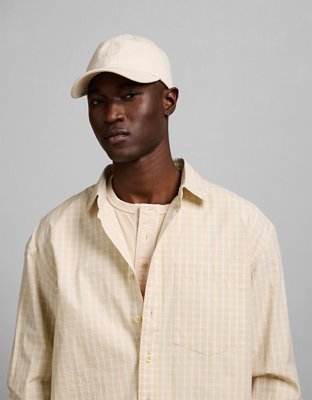 AE77 Poplin Military Button-Up Shirt