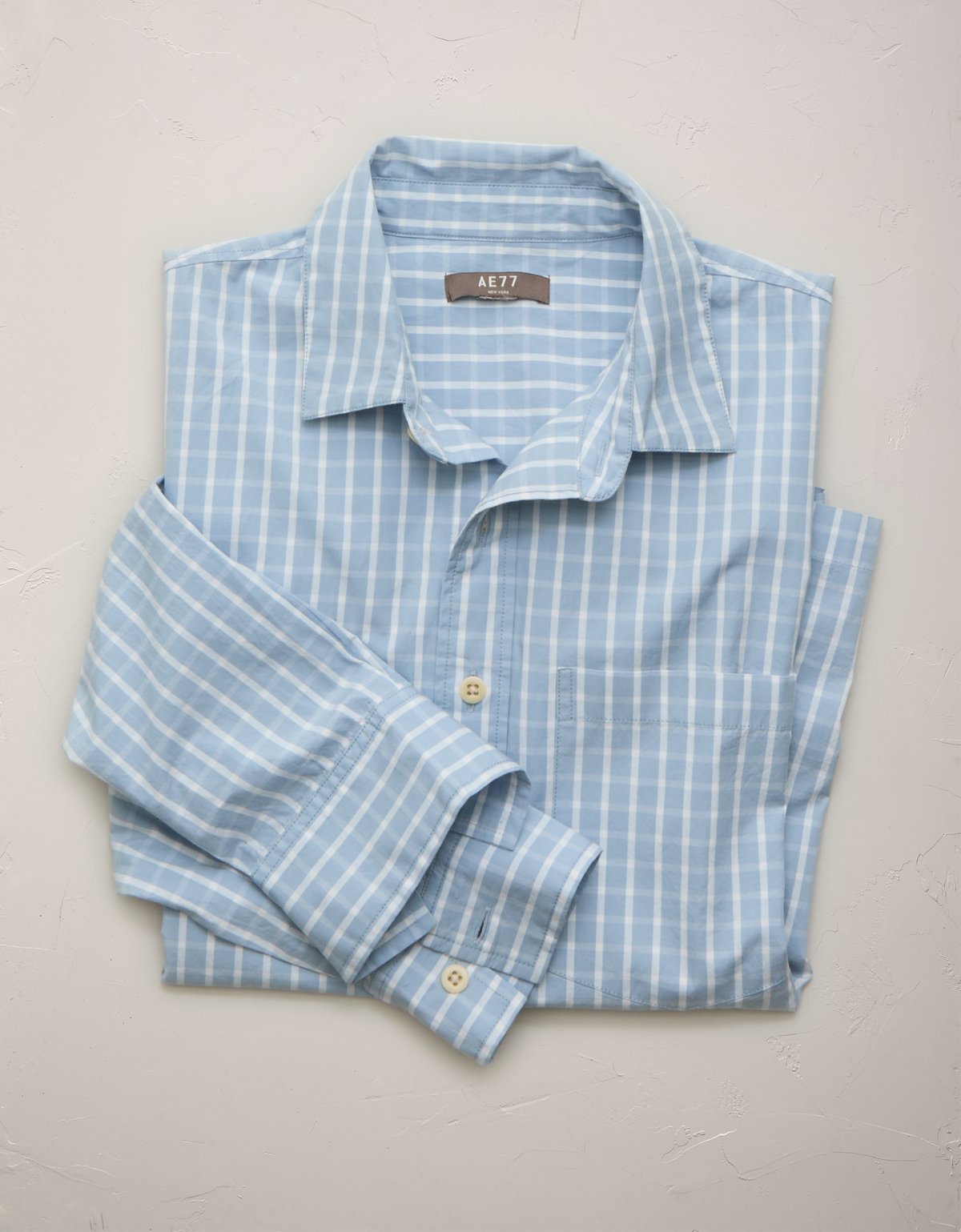 AE77 Poplin Military Button-Up Shirt - image 4