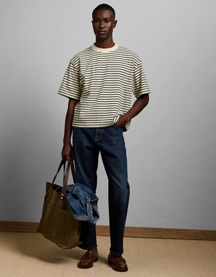 AE77 Overdyed Striped T-Shirt