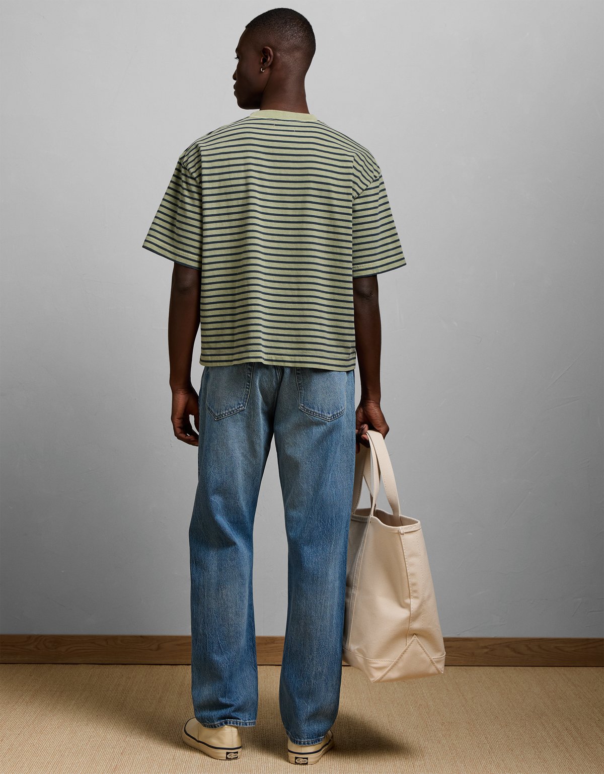 AE77 Overdyed Striped T-Shirt - image 2