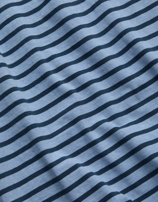 Мужская футболка American Eagle AE77 Overdyed Striped, цвет: Синий — фото 6