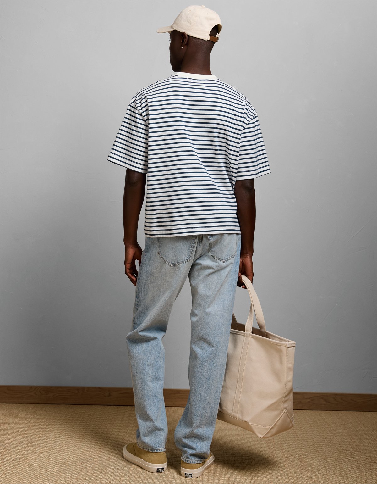 AE77 Boxy Striped T-Shirt - image 2