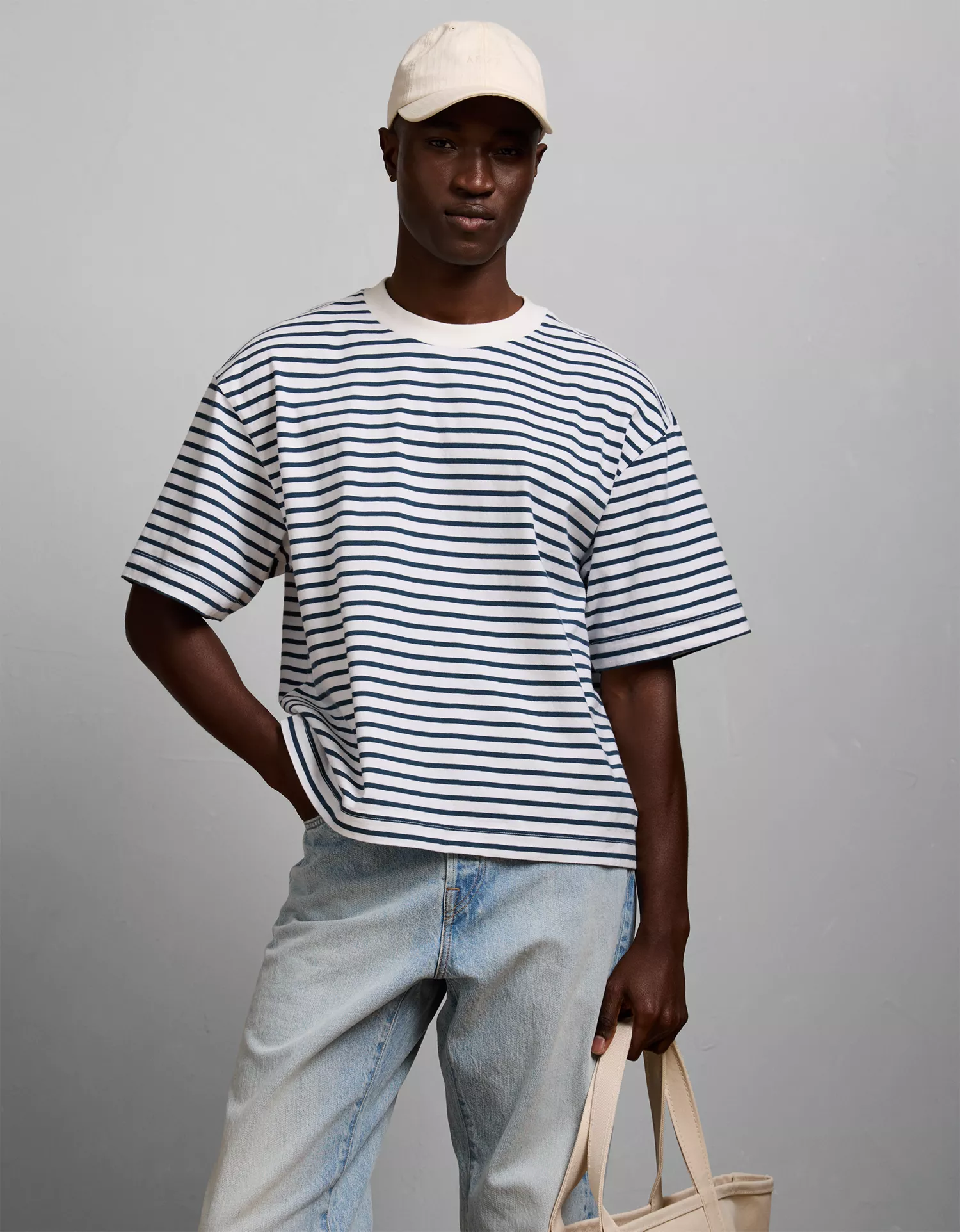 AE77 Boxy Striped T-Shirt