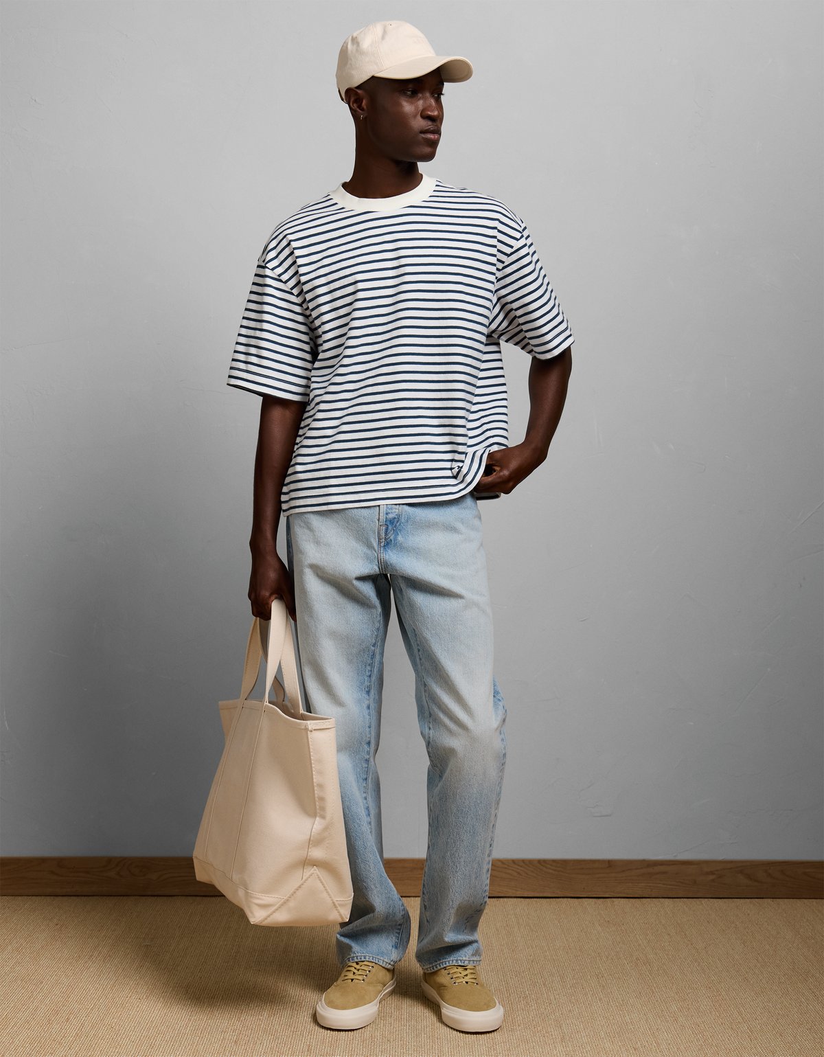 AE77 Boxy Striped T-Shirt - image 5