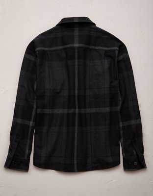 AE77 Premium Wool-Blend Shirt Jacket