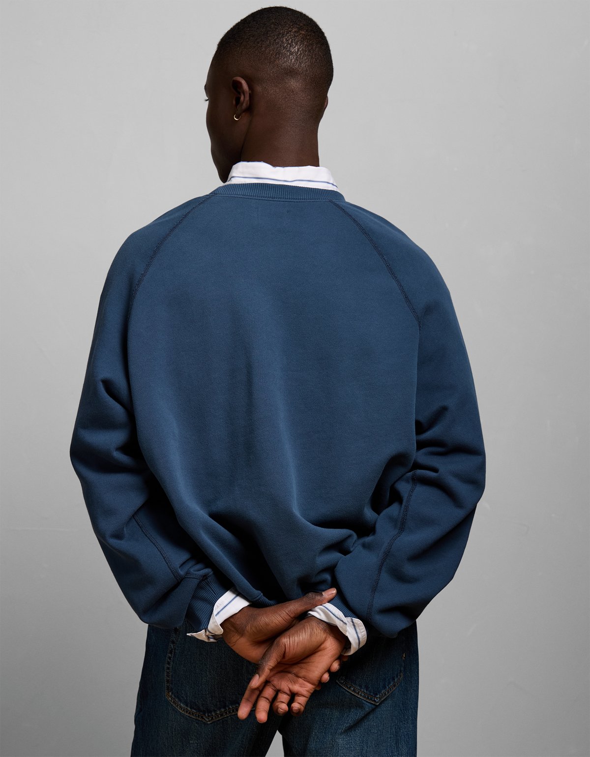 AE77 Raglan Terry Fleece Sweatshirt - image 2