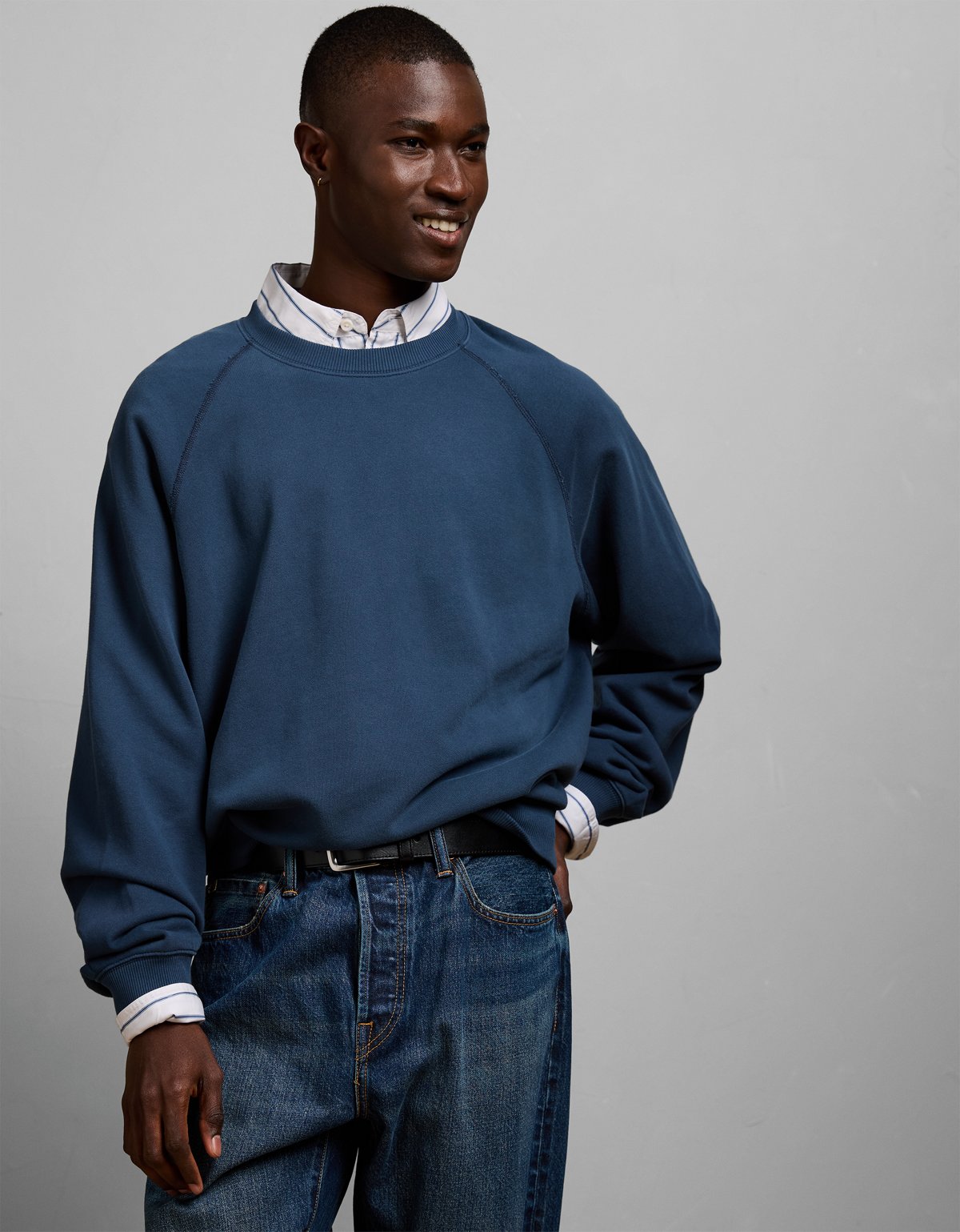 AE77 Raglan Terry Fleece Sweatshirt - image 5