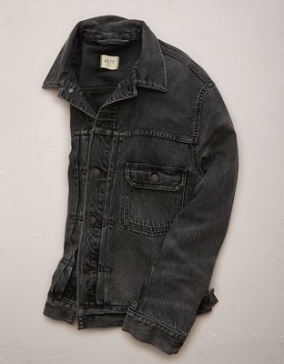 AE77 Premium Slim Fit Denim Trucker Jacket