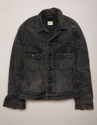 AE77 Premium Slim Fit Denim Trucker Jacket