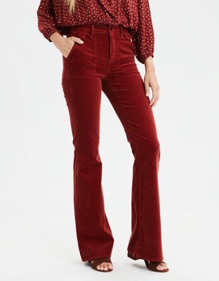 Super High-Waisted Corduroy Flare Pant