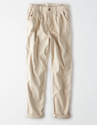 AE Stretch Mom Pant Womens Cream 000 Regular