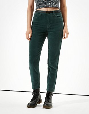 BDG Mom High Rise Green Corduroy Pants Size 24 - $30 (49% Off Retail) New  With Tags - From Maria