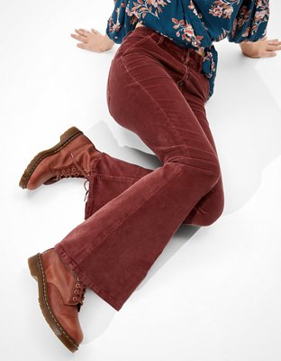 nike air women's high waisted corduroy fleece trousers