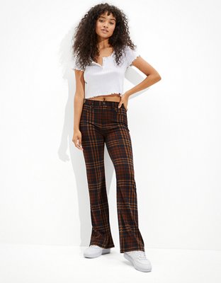 vintage high waisted plaid pants