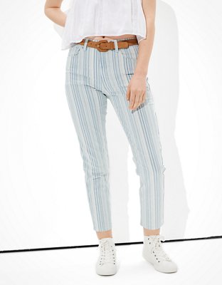 Striped mom jeans american eagle online