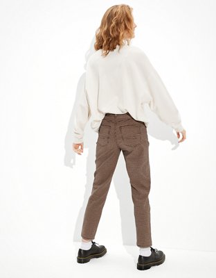 AE Plaid Mom Pant