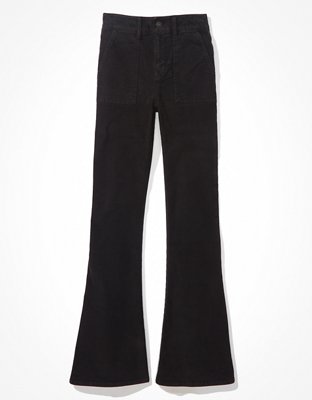 AE Super High-Waisted Flare Pant de corderoy