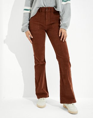 brown flare pants