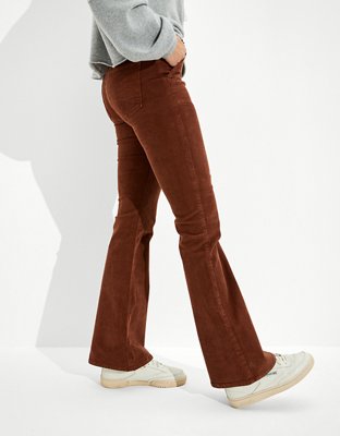 Женские джинсы American Eagle AE Corduroy Super High-Waisted Flare Pant — фото 4