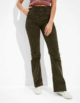 HIGH RISE FLARE CORDUROY PANTS