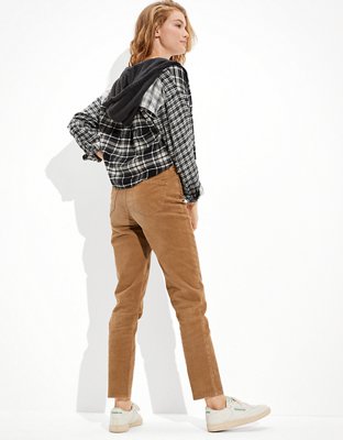 AE Stretch Corduroy Mom Straight Pant