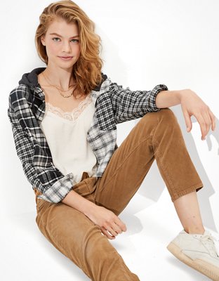 AE Stretch Corduroy Mom Straight Pant