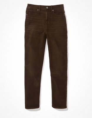 ae stretch corduroy mom straight pant