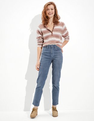 AE Stretch Corduroy Mom Straight Pant