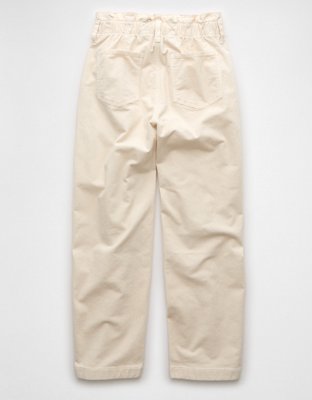 AE Stretch Super High-Rise Corduroy Paper Bag Barrel Pant