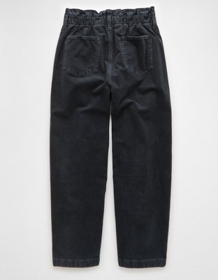 AE Stretch Super High-Rise Corduroy Paper Bag Barrel Pant