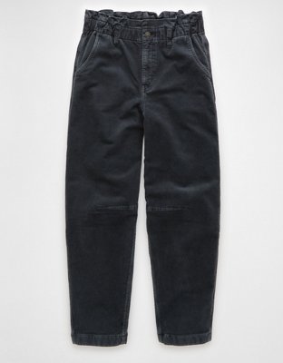 AE Stretch Super High-Rise Corduroy Paper Bag Barrel Pant