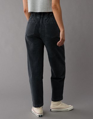 AE Stretch Super High-Rise Corduroy Paper Bag Barrel Pant