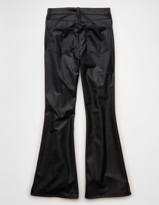 AE Super High-Waisted Leather Flare Pant