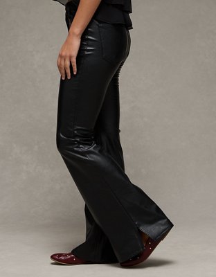 AE Super High-Waisted Leather Flare Pant