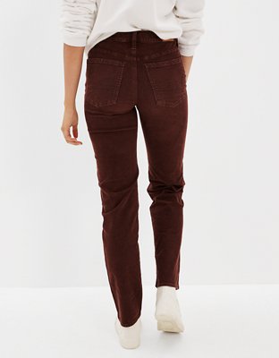 Женские джинсы American Eagle AE Stretch Corduroy '90s Straight Pant — фото 2