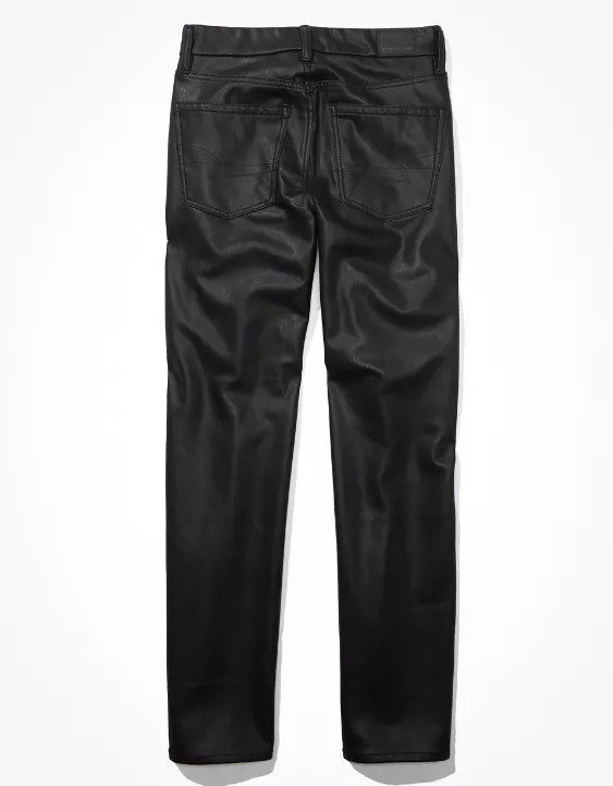 AE Stretch Vegan Leather '90s Straight Pant