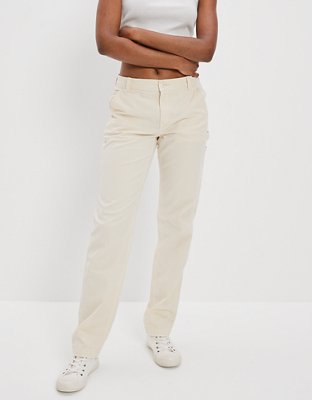 AE Stretch High-Waisted Shine Straight Pant