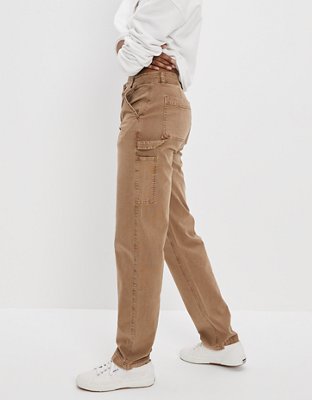 Женские джинсы American Eagle AE Stretch High-Waisted Straight Leg Carpenter Cargo Pant — фото 4